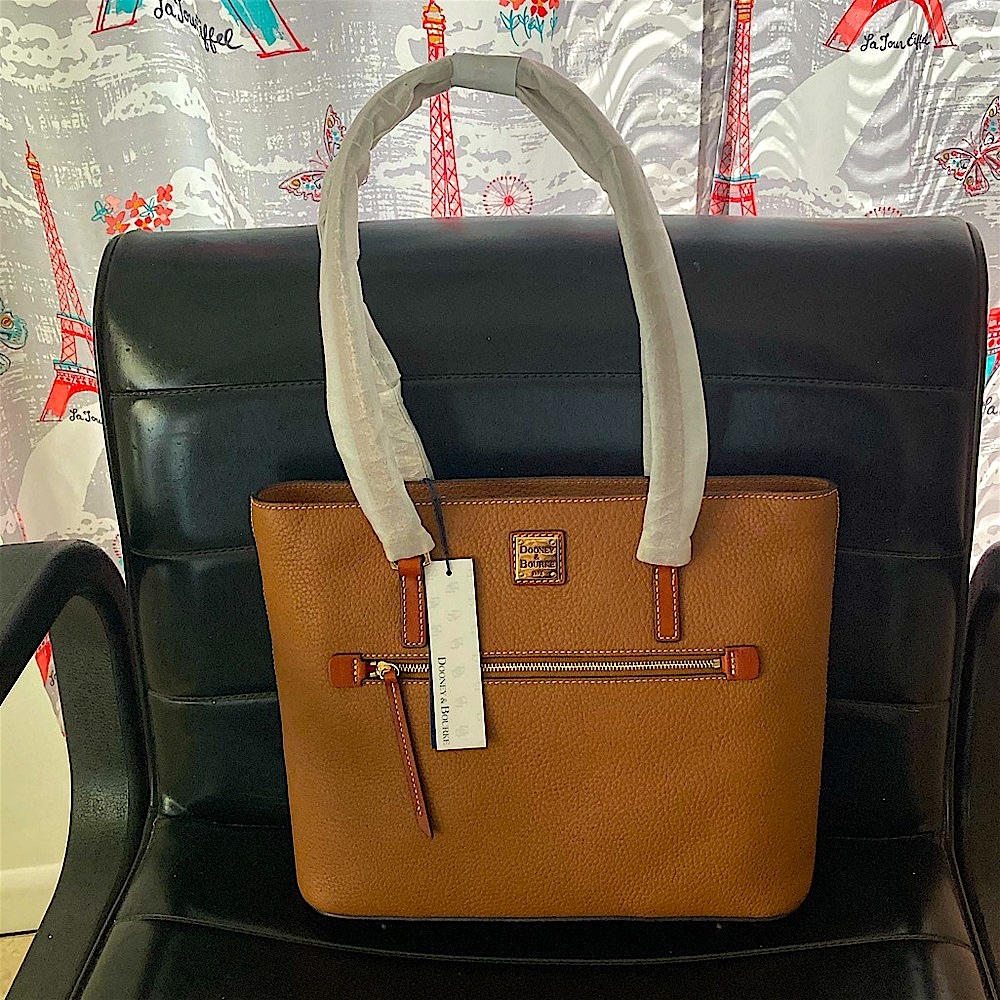 NEW DOONEY & BOURKE Carmel Pebbled 👜Leather Shopper👜